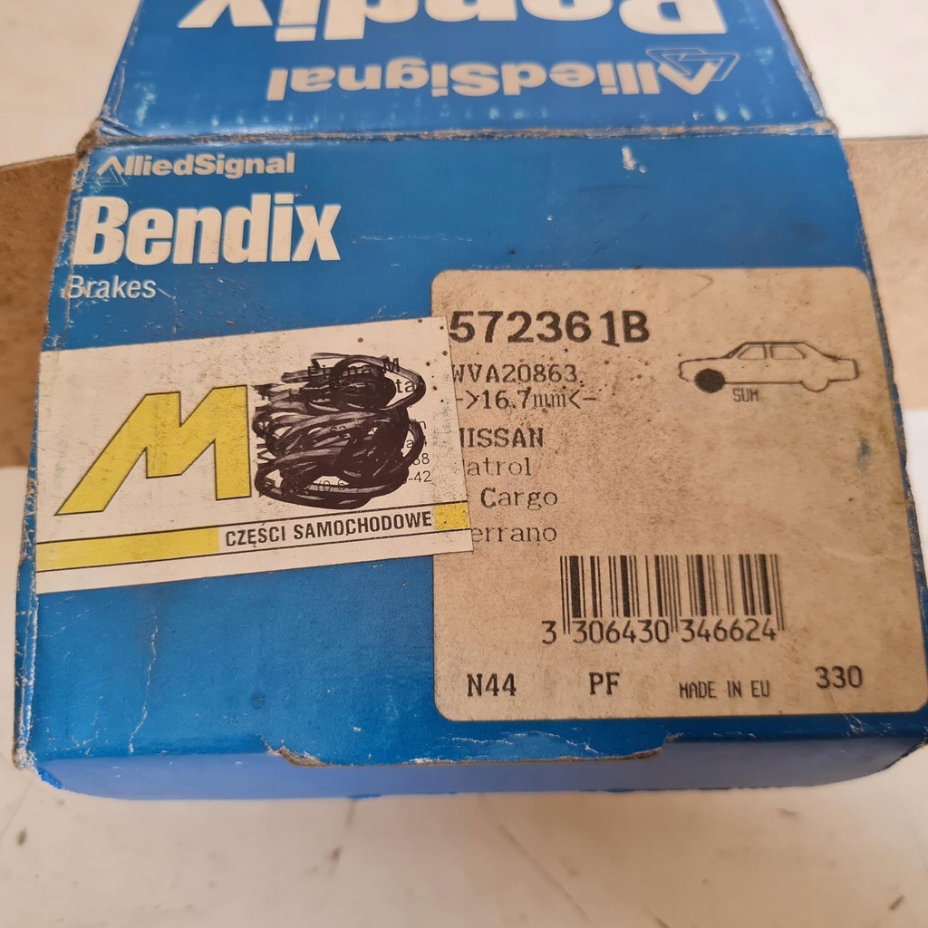 фото №7, Nissan patrol iii гальмівні колодки гальмівні kpl bendix 572361b