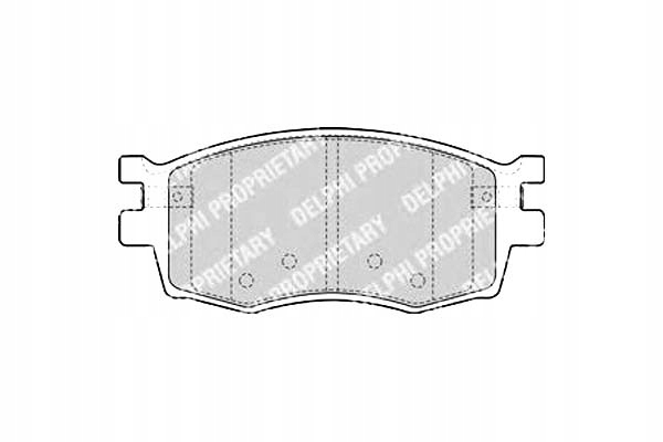 фото №1, Delphi комплект гальмівних колодок ham. перед hyundai accent i