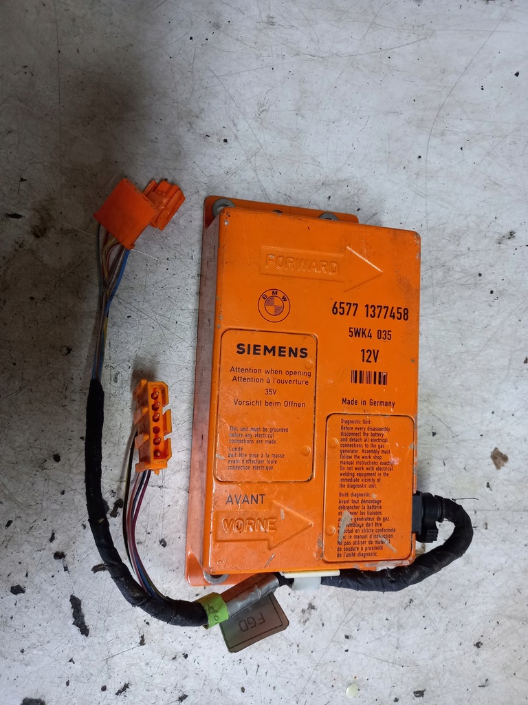 фото №1, Модуль датчик подушка безопасности bmw e36 65771377458