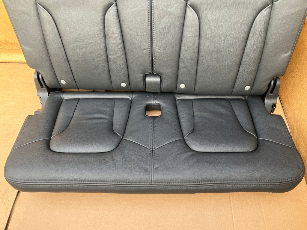 фото №6, Audi q7 4l сиденья заднее сиденье 3 trzeci ряд кожа czarna