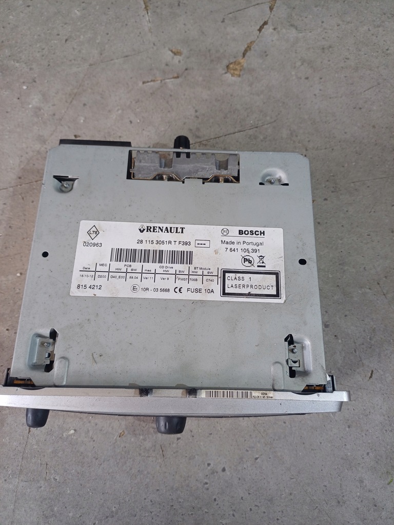 фото №1, Радио заводской renault megane iii nr. 281153051r