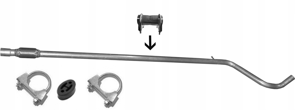 фото №1, Fiat 500 1.2 2009r труба середня