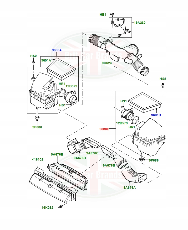 фото №2, Фильтр воздуха с корпус land rover range rover velar l560 lr092221