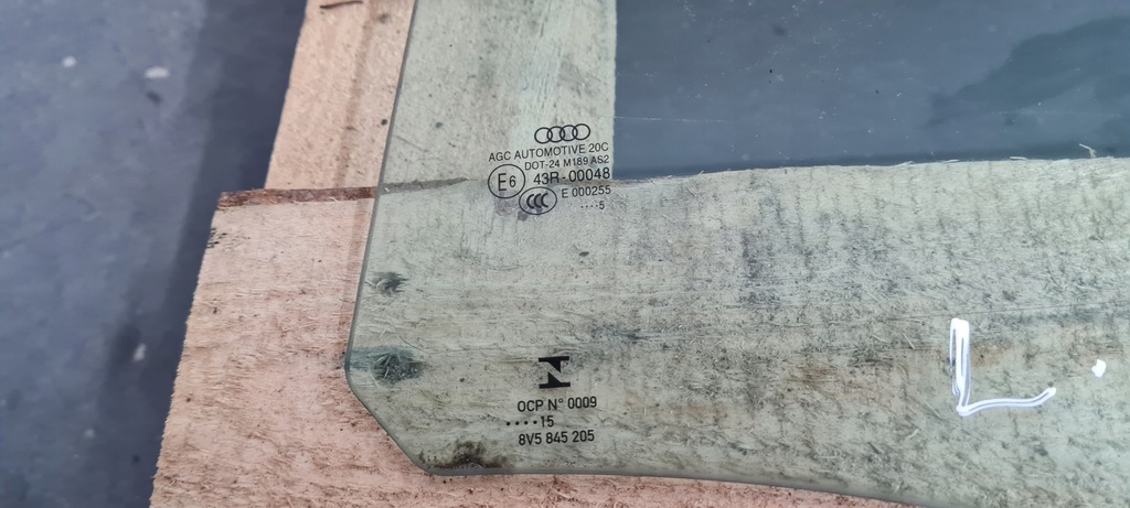 фото №7, S3 8v sedan a3 стекло дверь левая левый задняя 8v5845205 15r sedan