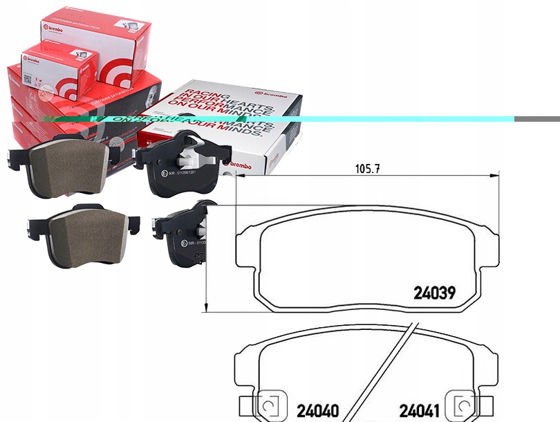 фото №1, Тормозные колодки тормозные suzuki ignis 00- задняя brembo