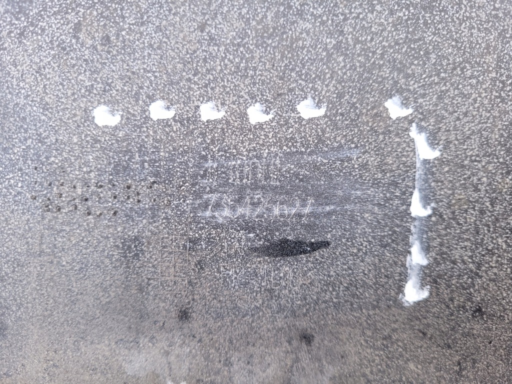 Fiat 500 | бампер задний  задний молдинг хром 735425627 | 0182 Оригинал