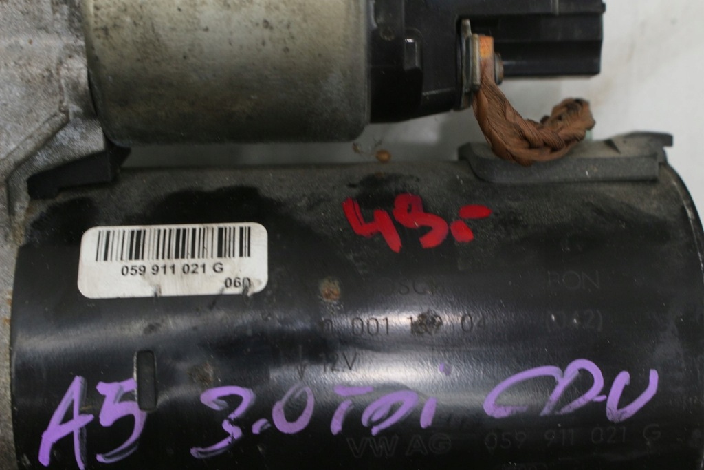 фото №6, Audi a5 8t 3.0 tdi cdu стартер 059911021g