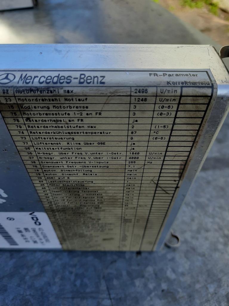 фото №4, Бортовой компьютер блок управления fr mercedes actros