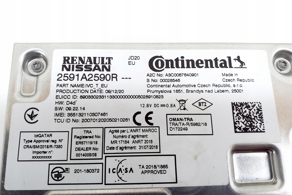 фото №4, Модуль блютуз renault zoe bfm_ 2591a2590r electric 2021