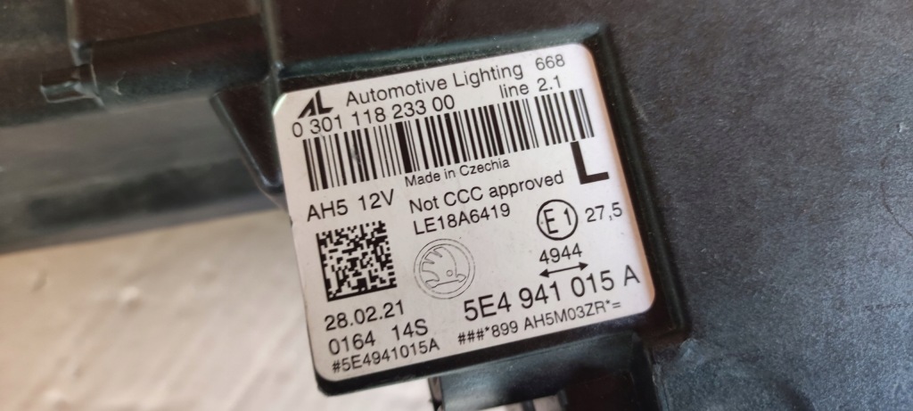 фото №10, Лампа перед skoda octavia iv led