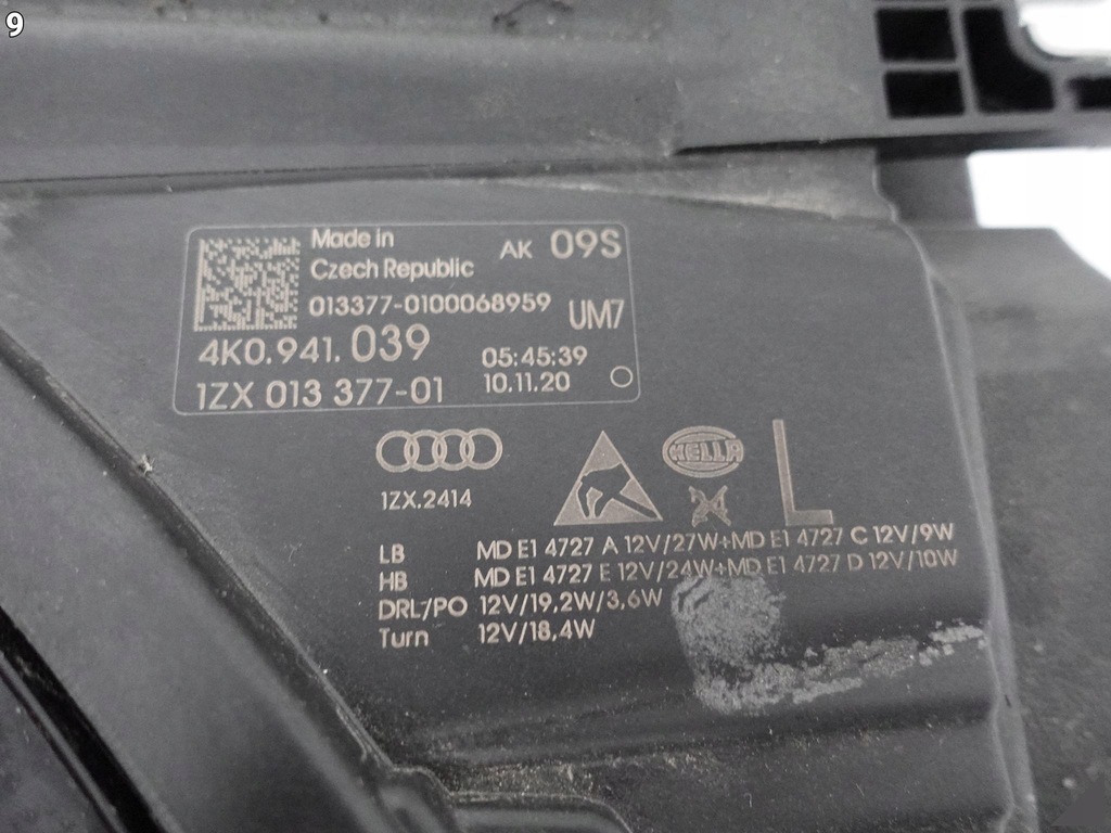 фото №10, Audi s6 a6 c8 4k0 18- лампа full led левая ładna