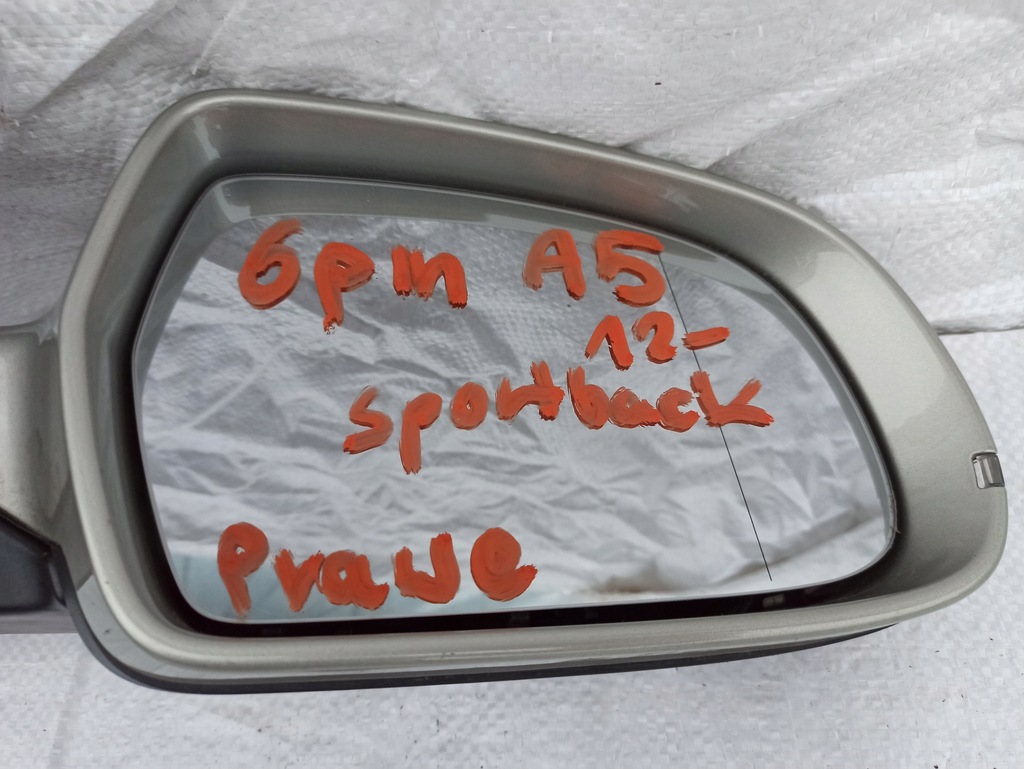 фото №7, Audi a5 sportback lift зеркало правое 6pin europa