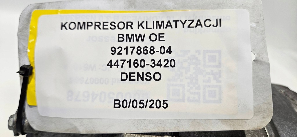 фото №8, Компресор кондиціонера bmw оригінальний номер 9217868-04