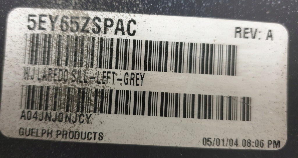 фото №6, Молдинг накладка порог левая jeep grand cherokee wj