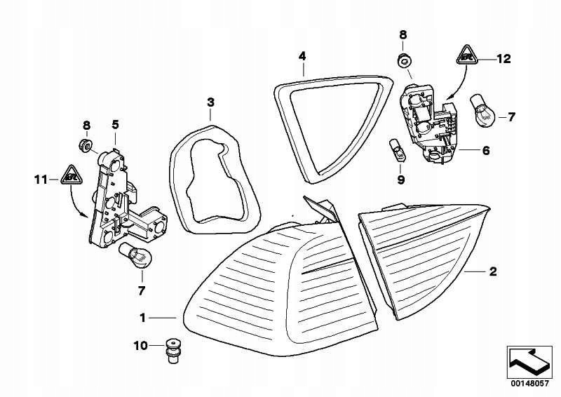 фото №10, Кронштейн лампочка лампы багажник. pt bmw e91 318 320 323