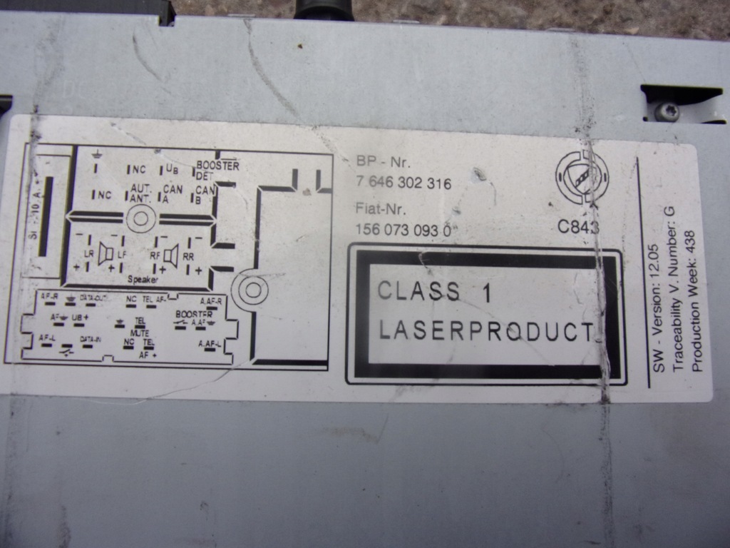 фото №3, Alfa romeo 159 радио заводской 7646302316