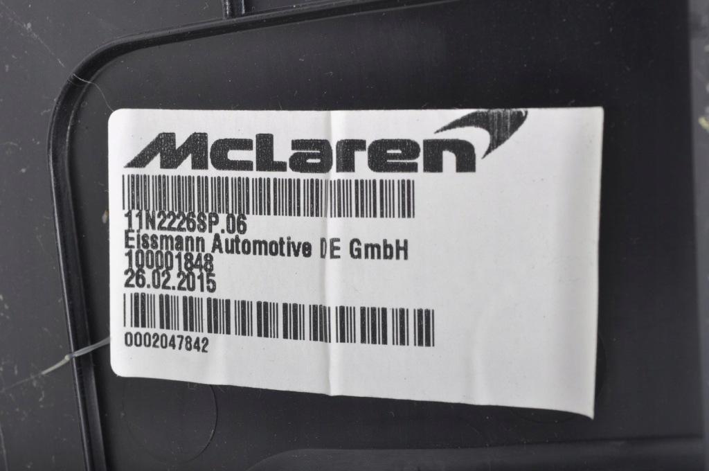 Mclaren 650s передняя потолок крыша 11n2226sp Недорого