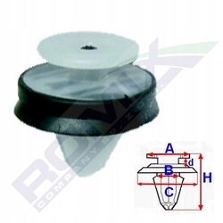 фото №1, Клипса обивка peugeot 407;408 10 sztuk