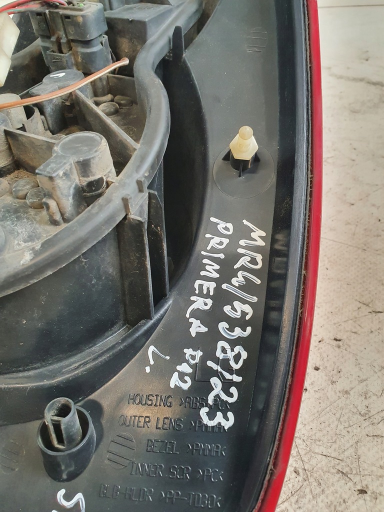 фото №6, Лампа лівий задня nissan primera p12 03r. hb liftback