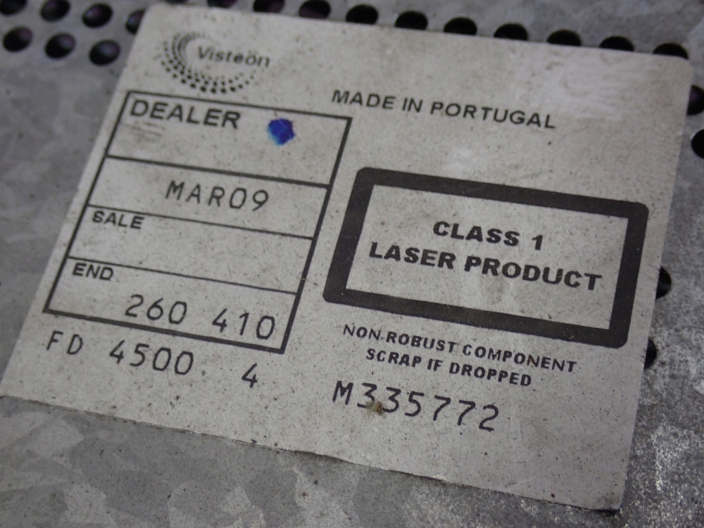 Ford fiesta vi mk6 01-07 радіо visteon cd kod 4s6118c815aa Зі Шроту