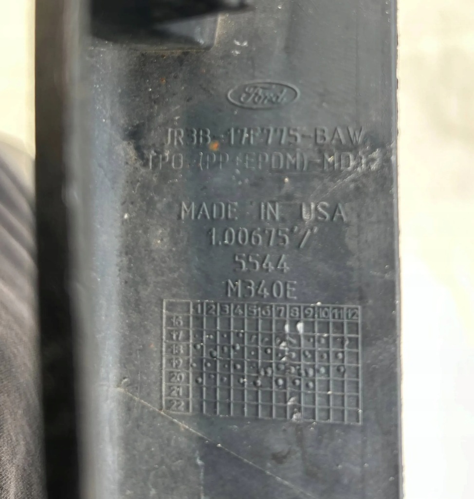 Ford mustang vi рестайлинг  18- спойлер dół бампера перед оригинал Цена