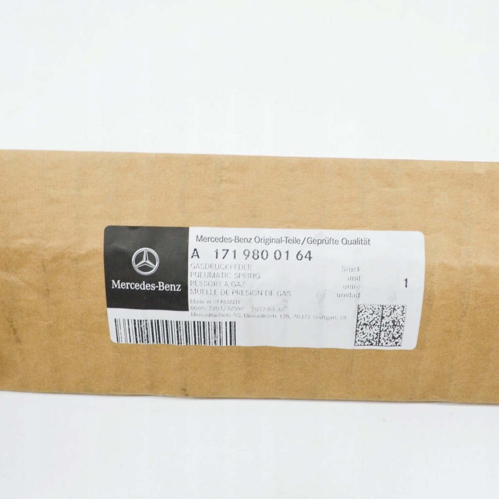 Mercedes-benz slk r171 bonnet капот правий gas амортизатор капота a1719800164 oem Зі Шроту