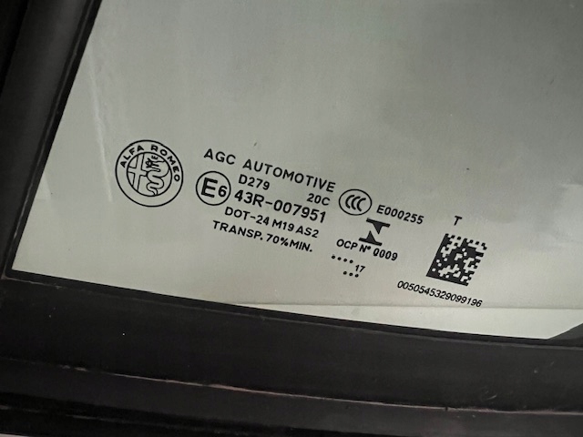 фото №3, Скло двері лівий задня alfa romeo giulia 2016