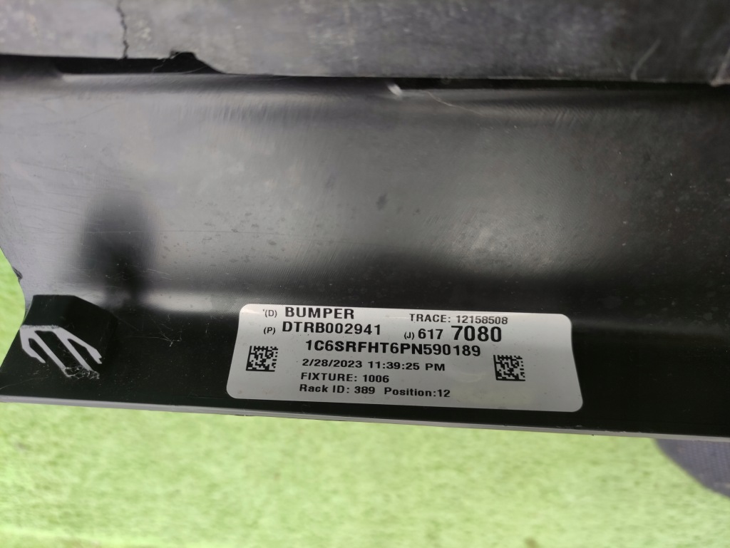 фото №12, Dodge ram v 19- бампер задний задняя металлический + накладка