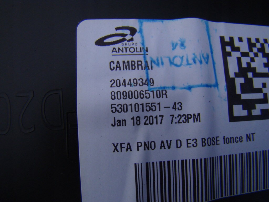 фото №8, Grand scenic iv обшивка обивка дверь правый перед