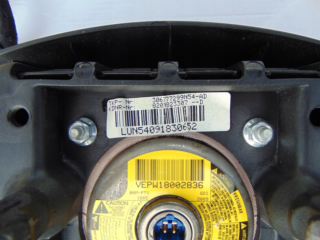 фото №7, Air bag водителя пассажира dacia logan i lift eu