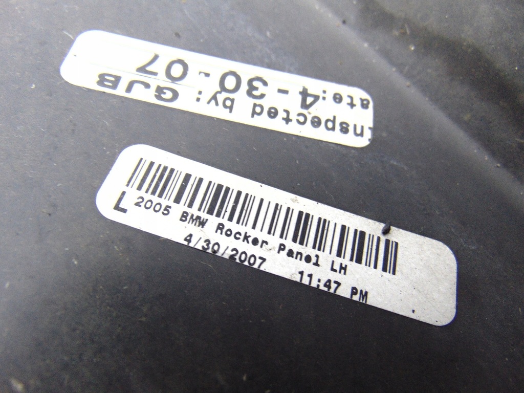 фото №11, Молдинг накладка порог левая bmw z4 e85 2003-2008 black 475