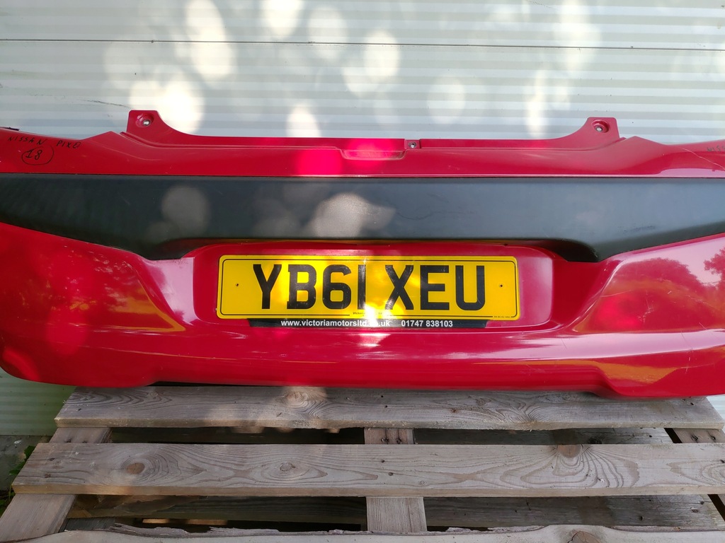 фото №8, Бампер задняя задний nissan pixo 5 дверь hb 2008-2014 цвет z9t