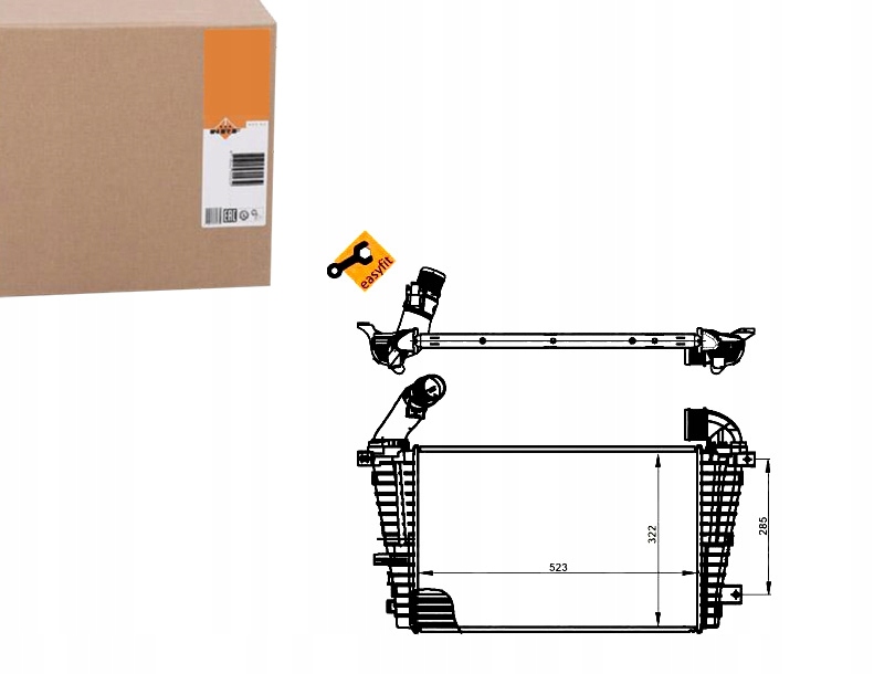 Купить Nrf интеркулер opel astra h 1,3cdti/1,9cdti