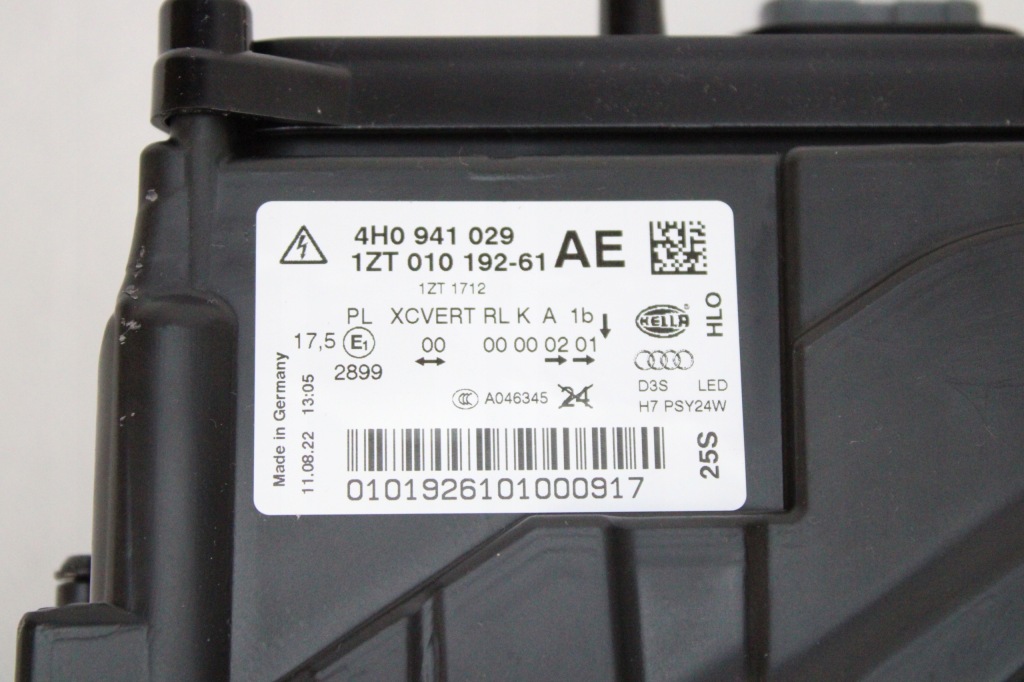 Новая оригинал  фара левый перед ксенон led audi a8 d4 4h0941029ae Цена