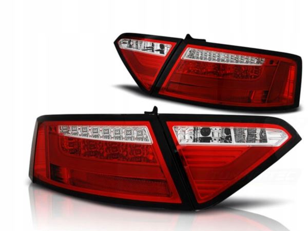 Купити Фари audi a5 07-06.11 купе red white led смуга