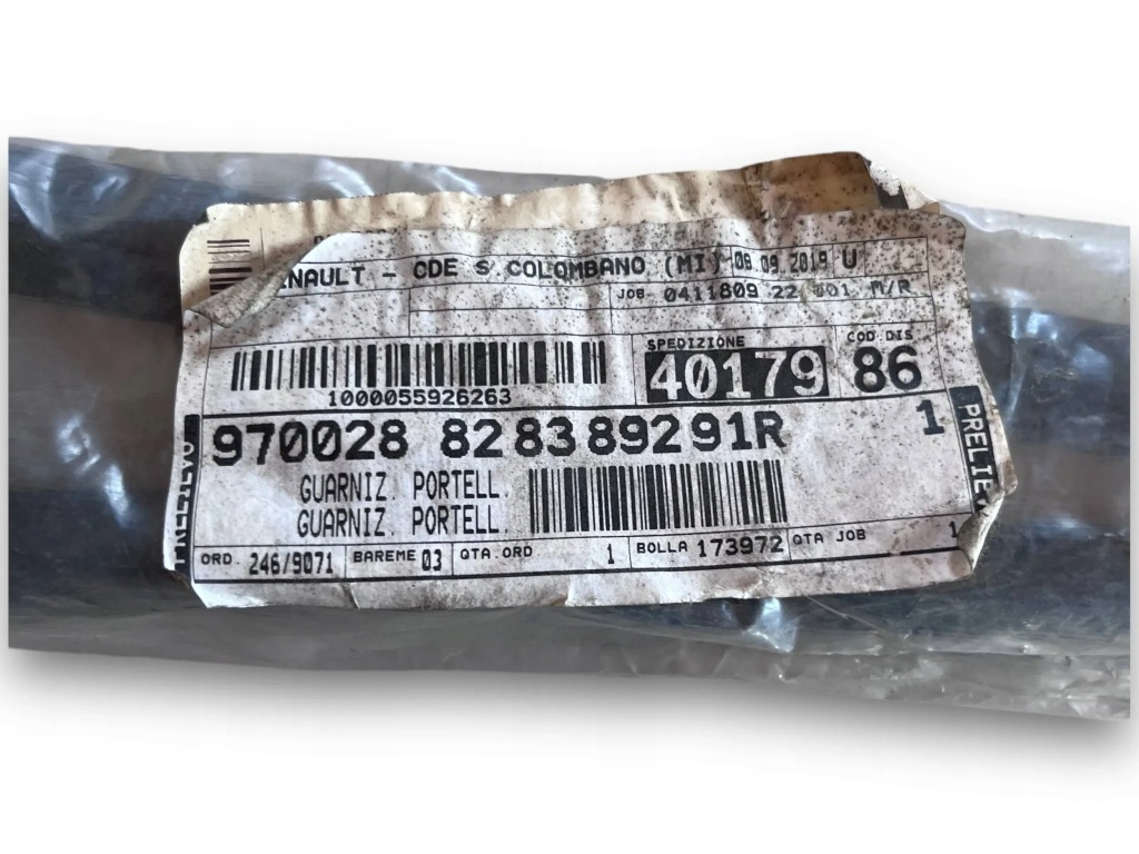 фото №5, Оригінальний прокладка двері задніх renault кузов права 828389291r nowe $j