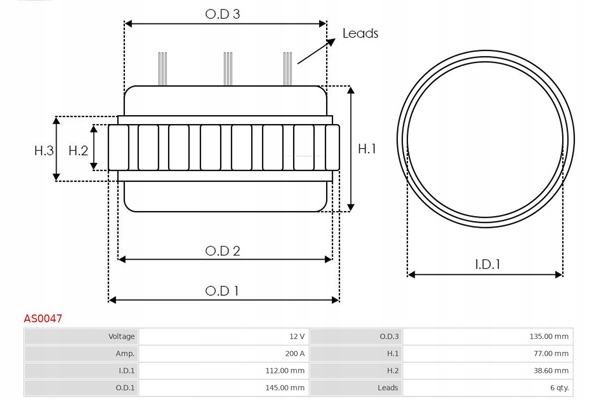 фото №2, Stator, генератор as-pl as0047