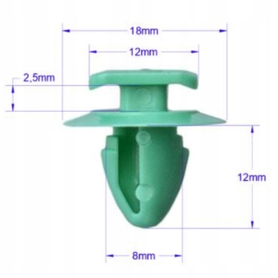 фото №10, Jeep renegade fiat 500 punto клипсы штифты накладки крыла заднего обивка