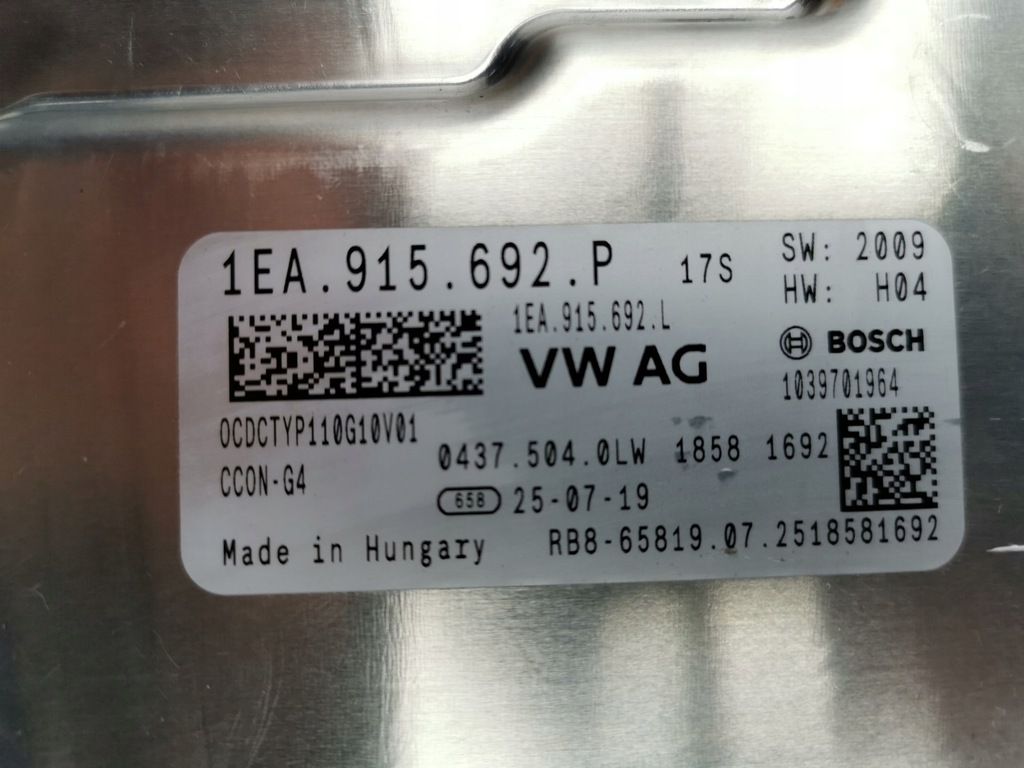 фото №9, Зарядное устройство wysokiego напряжения skoda enyaq iv 1ea915685t nowa оригинальная