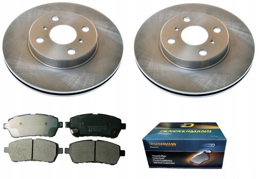 фото №1, Тормозные колодки тормозные диски mazda 2 2007-2014 перед kpl