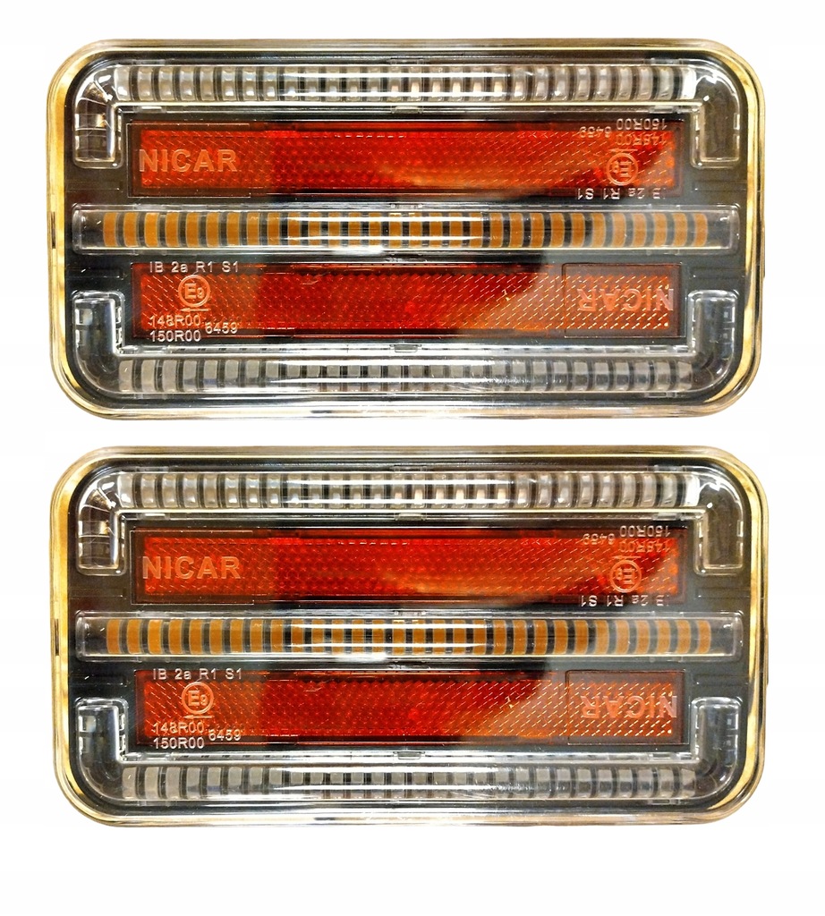 фото №13, 2x12v 19 led лампа задня led причепа комбінована