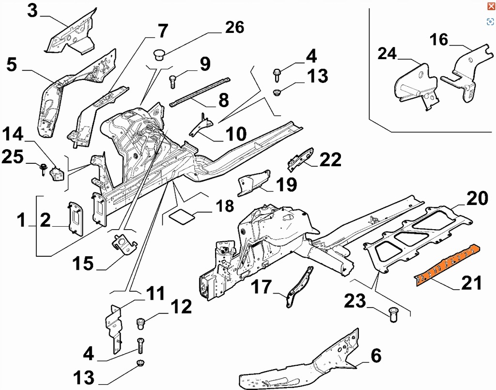 фото №1, Підсилювач сторона ліва водія alfa romeo giulia