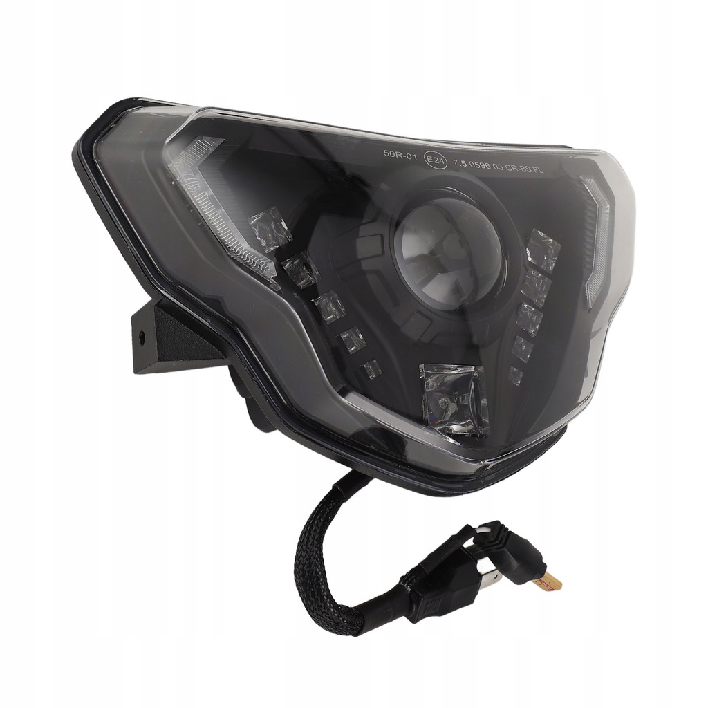 фото №6, Фара led motocyklowy передня wysoka джгут ближнє світло drl модуль лампи