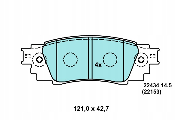 фото №1, Ate 13.0470-5693.2 набір гальмівних колодок гальмівних, гальма дискові