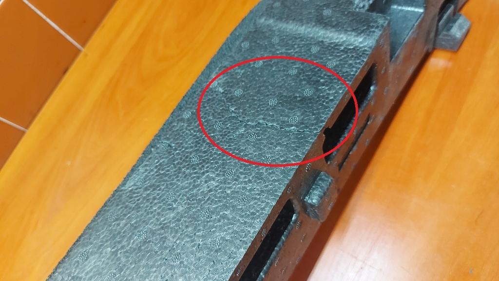 Абсорбер пенополистирол бампера перед передний skoda superb iii 15- Недорого