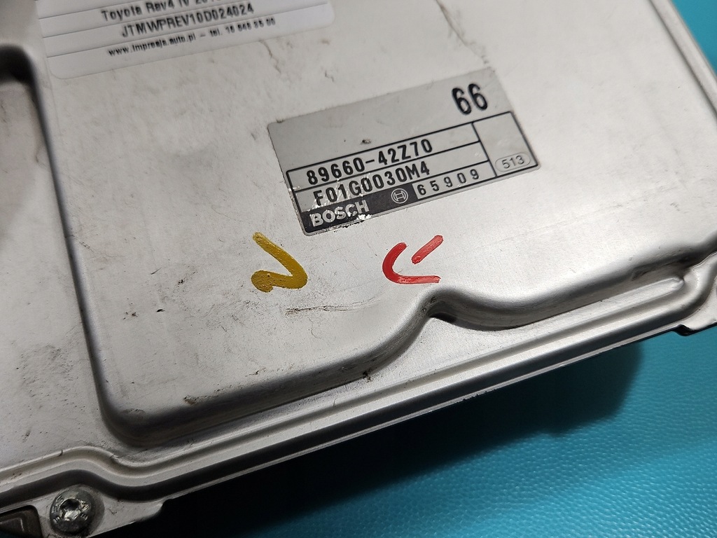 фото №7, Бортовий комп'ютер блок керування двигуна 0281033728 89661-0r660 toyota rav4 iv 2.0 d4d