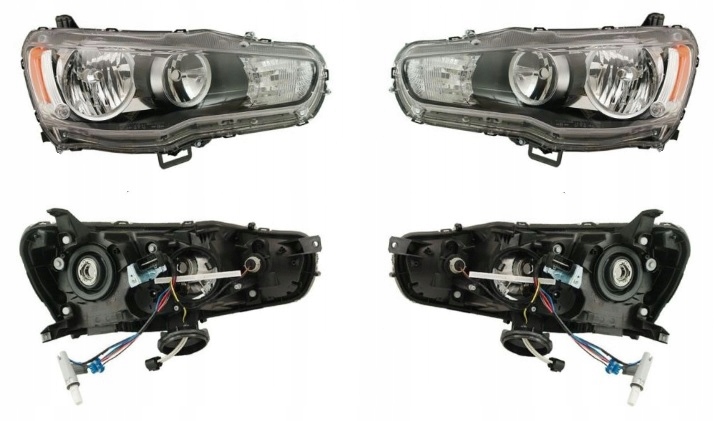 фото №1, Фара лампа mitsubishi lancer 07- l+p tyc