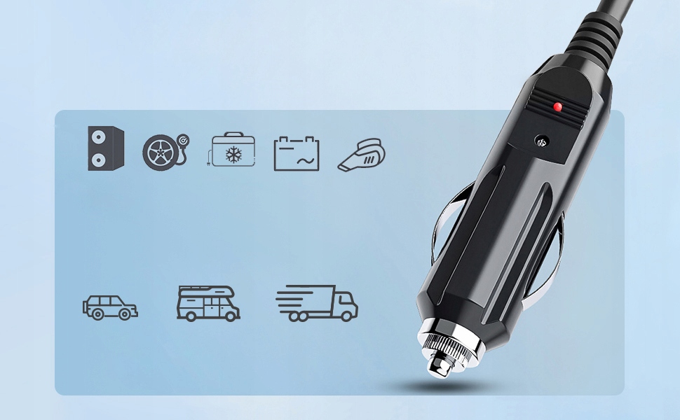 фото №6, Przedłużacz роз'єм прикурювача 300 cm 3m міцний 15a