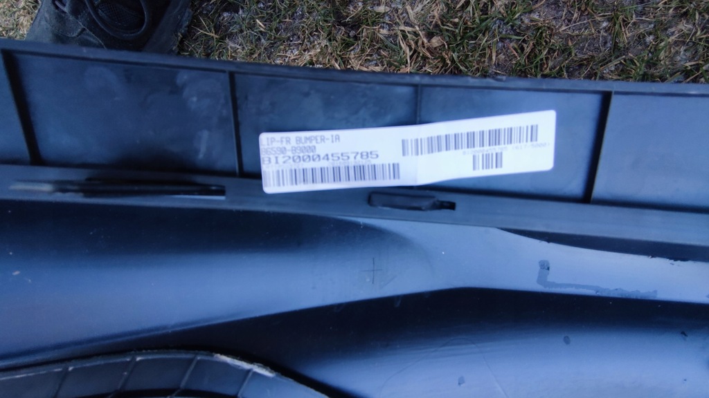 фото №7, Hyundai i10 13-17 бампер передній + накладка-спойлер оригінал