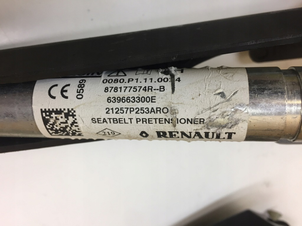 фото №4, Renault clio v 5 pas натягувач натягувач лівий подушка безпеки oryg